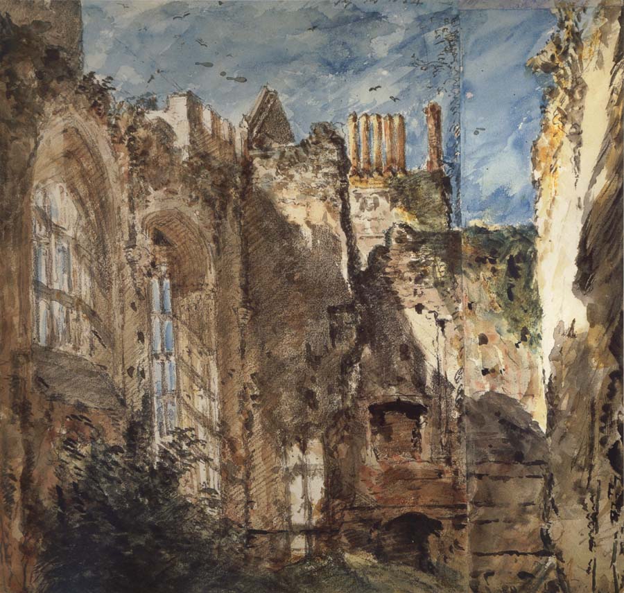 Cowdray House:The Ruins 14 Septembr 1834